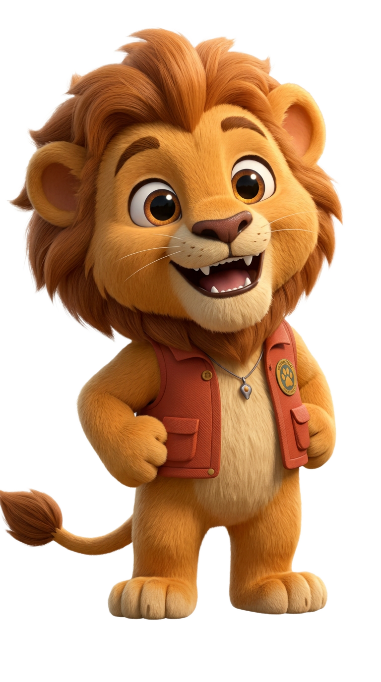 Juno the Lion cub from Jungle Beats