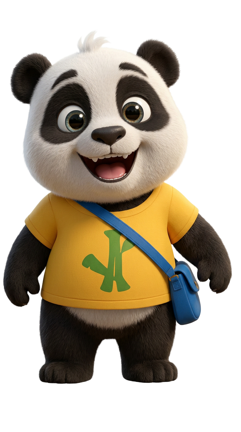 Momo the Panda from Jungle Beats