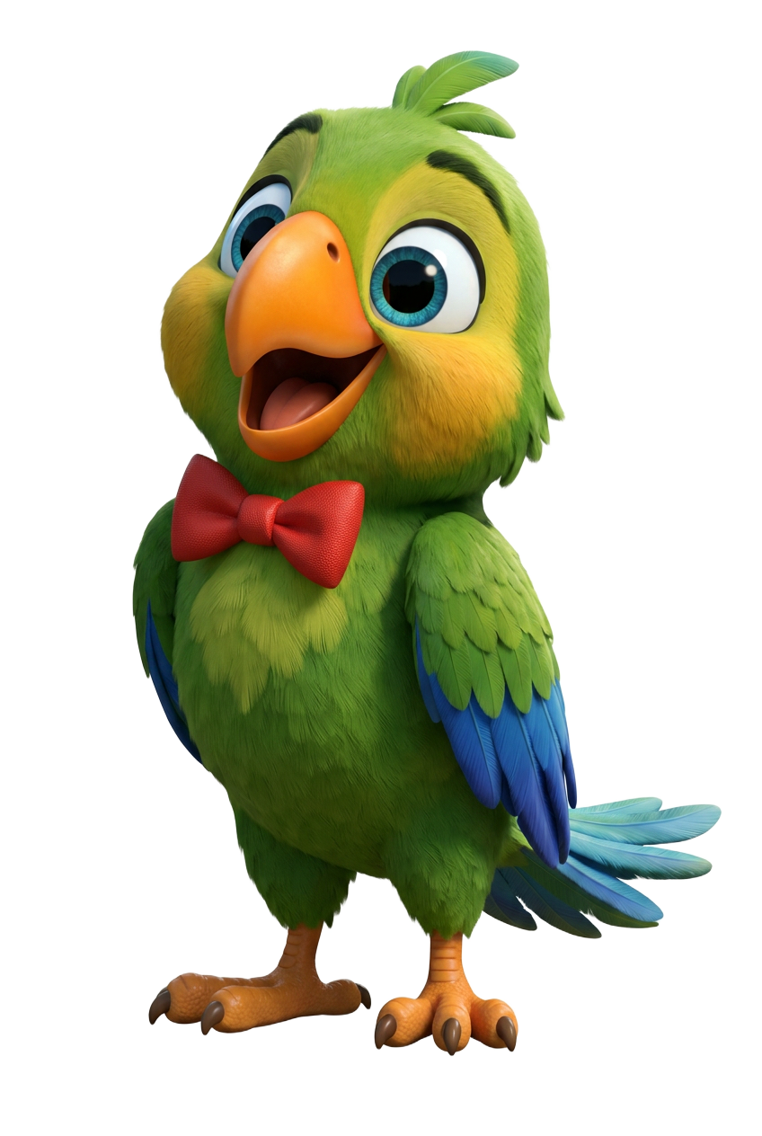 Piku the Parrot from Jungle Beats